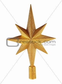 Golden Christmas star