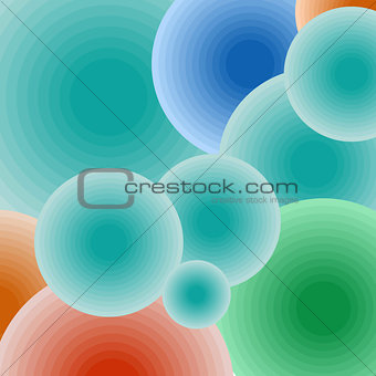 Background color geometric balls