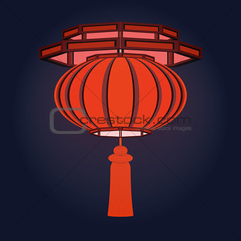 Red Chinese  lantern.