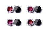 Red shade lip glosses in jars 