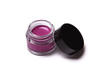 Pink trendy lip gloss in jar 
