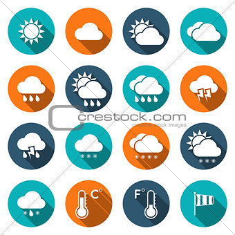 Weather Icons with Shadows