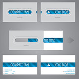 Creative two piece business card with loading theme