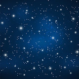 Star Sky Vector Illustration Background
