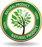 Natural product eco friendly website icon