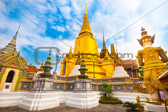 Wat Phra Kaew temple, Bangkok, Thailand.