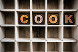 Cook Concept Wooden Letterpress Type in Draw