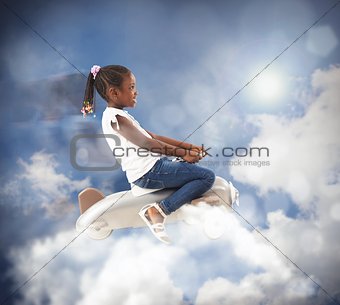 Airplane of Little girl