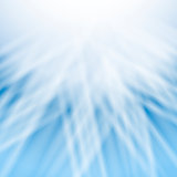 Abstract white background with blue centered rays
