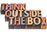 think outside the box concept