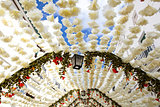 Paper ceiling at Campo Maior Festival, Portugal