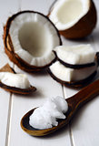 Coconut with coconut oil