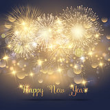Happy New Year fireworks background
