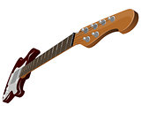 Red electric guitar 