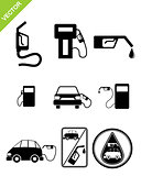 Refueling station icons