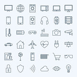 Line Internet of Things Icons Set