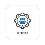 Targeting Icon. Flat Design.