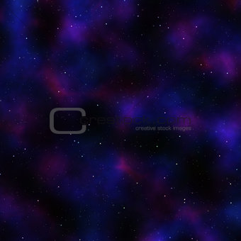 Purple space nebula