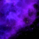 Purple space nebula