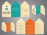 Flyer design cv resume template 