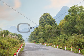 Beautiful tropical road