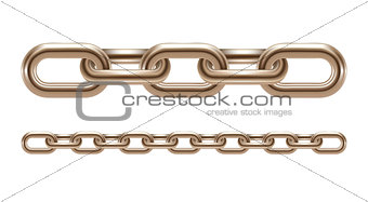 Metal chain links