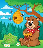 Bear with honey theme image 2