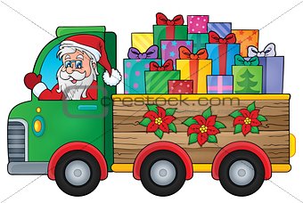 Christmas truck theme image 1
