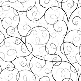 Seamless abstract liana twisted tendril background