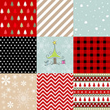 Merry christmas, seamless pattern set background