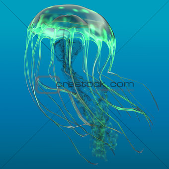 Glow Green Jellyfish