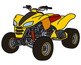 Yellow all terrain vehicle