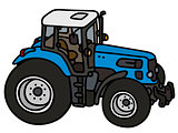 Blue tractor