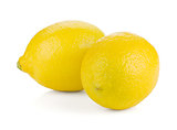 Two ripe lemons