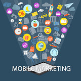 mobile marketing concept