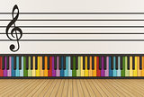 Colorful music room