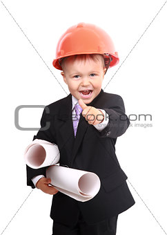 Young boy engineer
