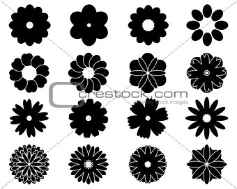 simple vector flowers