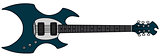 Dark heavy metal electric guitar