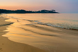 dawn in the tropics, shot on the beach