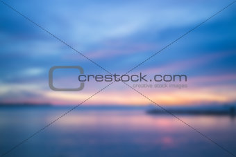 Sunset abstract blur background 