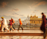Sikh pilgrims in Golden Temple India