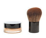 Cosmetic liquid foundation and brush