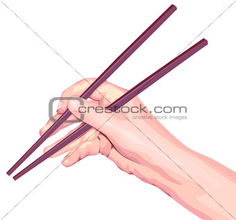 Chopsticks in hand