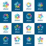 set of logos union people