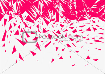 Red abstract background of geometric shapes