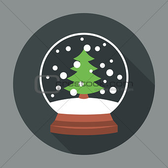 Snowball Icon Flat