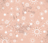 Christmas Vintage Background with drops, snowflakes