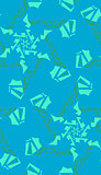 Aqua Kaleidoscope Background