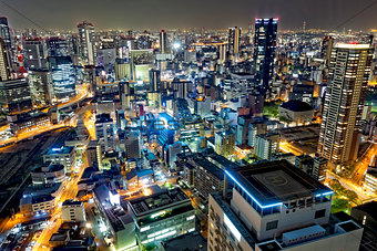 Osaka city night
